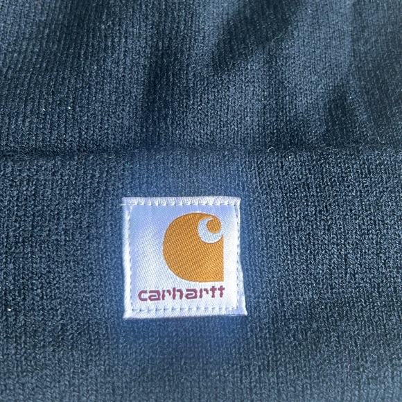 Carhartt Knit Watch Beanie Hat Black Unisex One Size NWT - Picture 3 of 7